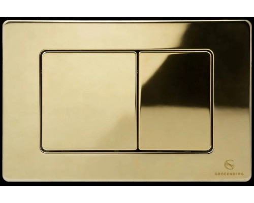 Кнопка смыва для унитаза (металл) GROCENBERG KM3080GO золото