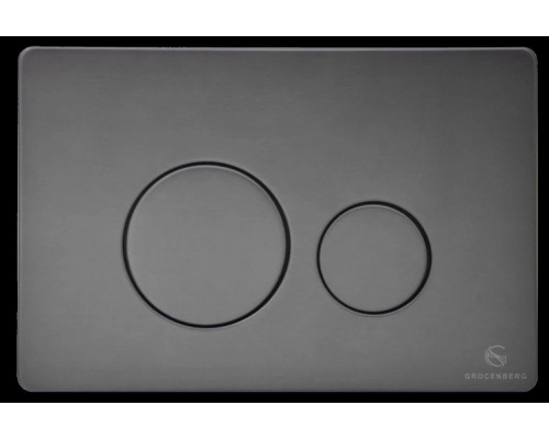Кнопка смыва для унитаза (металл) GROCENBERG KM3090BG Графит