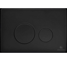 Кнопка смыва для унитаза (металл) GROCENBERG KM3090BL Черный матовый