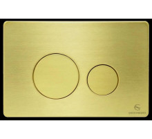 Кнопка смыва для унитаза (металл) GROCENBERG KM3090MG Матовое золото