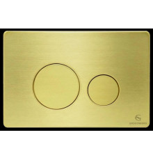 Кнопка смыва для унитаза (металл) GROCENBERG KM3090MG Матовое золото