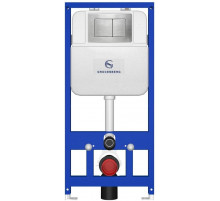 Инсталляция для унитаза с кнопкой для смыва Grocenberg GS3050-KM3080NK Никель