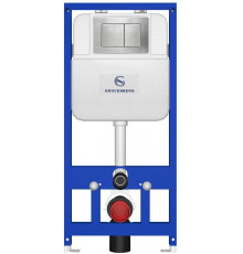 Инсталляция для унитаза с кнопкой для смыва Grocenberg GS3050-KM3080NK Никель