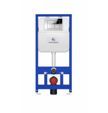 Инсталляция для унитаза с кнопкой для смыва Grocenberg GS3050-KP3080CR хром