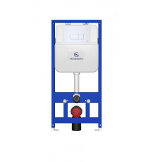 Инсталляция для унитаза с кнопкой для смыва Grocenberg GS3050-KP3070W белый
