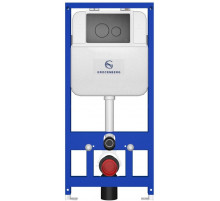 Инсталляция для унитаза с кнопкой для смыва Grocenberg GS3050-KM3090BG Графит