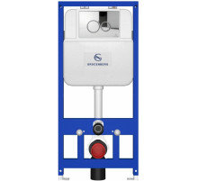 Инсталляция для унитаза с кнопкой для смыва Grocenberg GS3050-KP3090CR хром