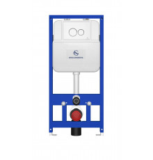 Инсталляция для унитаза с кнопкой для смыва Grocenberg GS3050-KP3090W белый