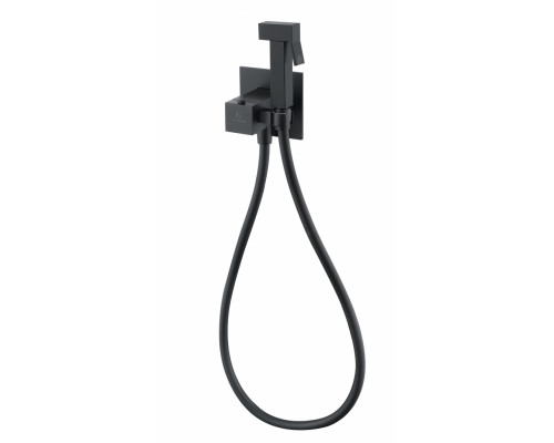Гигиенический душ со смесителем GROCENBERG GB008 с термостатом Черный матовый