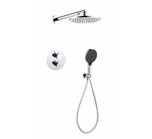 Душевая система скрытого монтажа Grocenberg GB5093 Хром с Термостатом