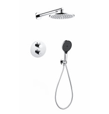 Душевая система скрытого монтажа Grocenberg GB5093 Хром с Термостатом