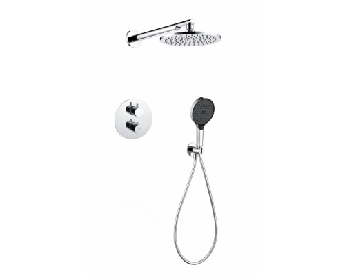 Душевая система скрытого монтажа Grocenberg GB5093 Хром с Термостатом
