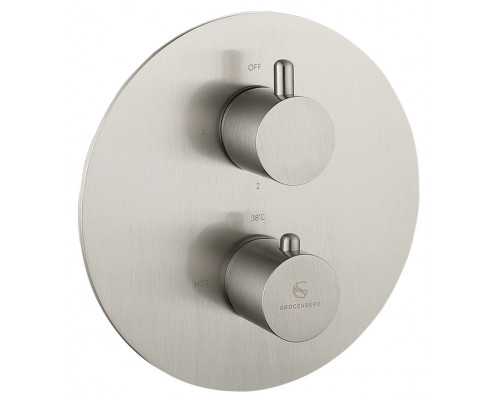 Душевая система скрытого монтажа Grocenberg GB5093 Никель с Термостатом