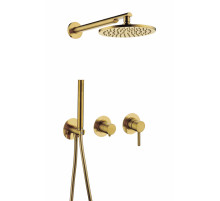 Душевой комплект Grocenberg GB5090GL золотой брашированный