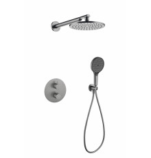 Душевая система скрытого монтажа Grocenberg GB5093 Графит с Термостатом