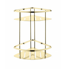 Полка корзина угловая Grocenberg AC0075GO Золото