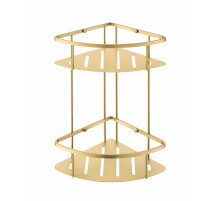 Полка корзина угловая Grocenberg AC0075MG Матовое золото