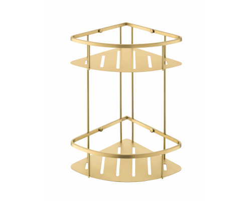 Полка корзина угловая Grocenberg AC0075MG Матовое золото