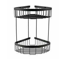 Полка корзина угловая Grocenberg AC0076BL Черный матовый