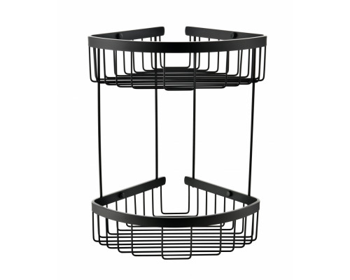 Полка корзина угловая Grocenberg AC0076BL Черный матовый