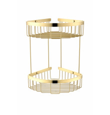 Полка корзина угловая Grocenberg AC0076GO Золото