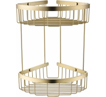 Полка корзина угловая Grocenberg AC0076MG Матовое золото