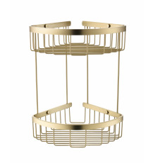 Полка корзина угловая Grocenberg AC0076MG Матовое золото