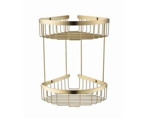 Полка корзина угловая Grocenberg AC0076MG Матовое золото