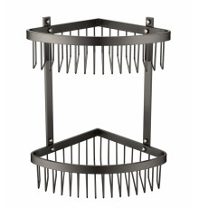 Полка корзина угловая Grocenberg AC0077BG Графит