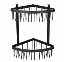 Полка корзина угловая Grocenberg AC0077BL Черный матовый