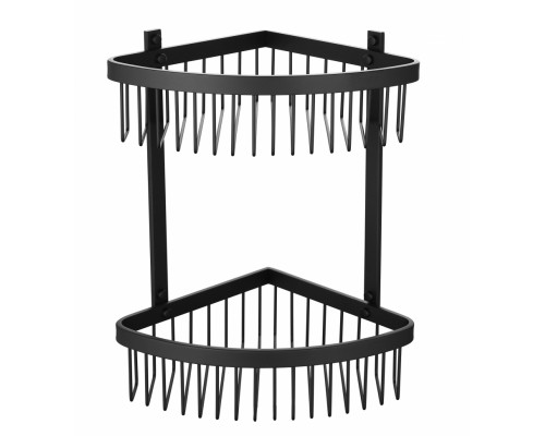 Полка корзина угловая Grocenberg AC0077BL Черный матовый