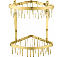 Полка корзина угловая Grocenberg AC0077GO Золото