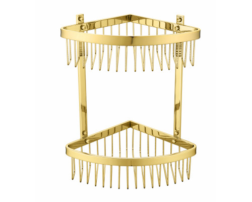 Полка корзина угловая Grocenberg AC0077GO Золото