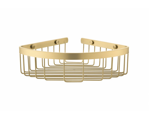 Полка корзина угловая Grocenberg AC0091MG Матовое золото