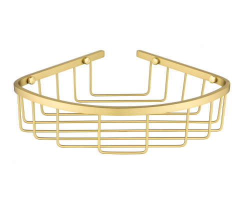 Полка корзина угловая Grocenberg AC0097MG Матовое золото