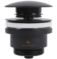 Донный клапан Grocenberg GB106 Черный матовый