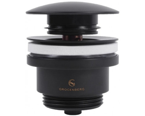 Донный клапан Grocenberg GB106 Черный матовый