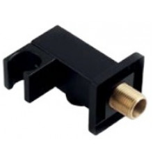 Соединение для душа с держателем Grocenberg GB188 Черный матовый