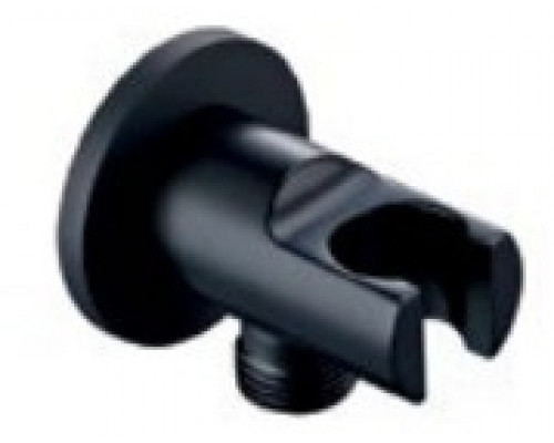 Соединение для душа с держателем Grocenberg GB102 Черный матовый