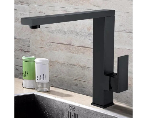 Смеситель для кухни Grocenberg GB4008 Черный матовый