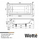 Ванна чугунная Wotte Line 160х70