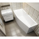 Ванна из литьевого мрамора Astra-Form Скат 170х75 см (левая) с ножками в комплекте
