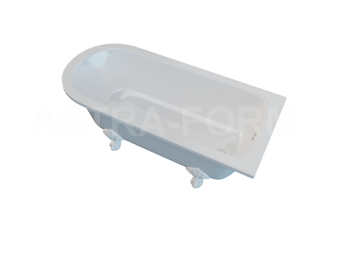 Ванна из литьевого мрамора Astra-Form Ретро 170х75 (ножки белые)