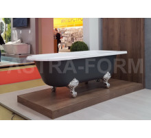 Ванна из литьевого мрамора Astra-Form Ретро 170х75 (ножки серебро)