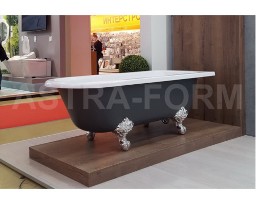 Ванна из литьевого мрамора Astra-Form Ретро 170х75 (ножки серебро)