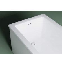 Ванна Astra-Form Нейт SOLID 150x70 (щелевой перелив) с ножками и слив-переливом в комплекте