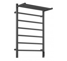 Полотенцесушитель электрический с/т Comfysan Стелла (Stella) EC-7 80/50 с полкой, оружейная сталь, г