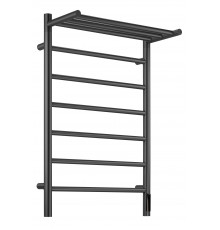 Полотенцесушитель электрический с/т Comfysan Стелла (Stella) EC-7 80/50 с полкой, оружейная сталь, г