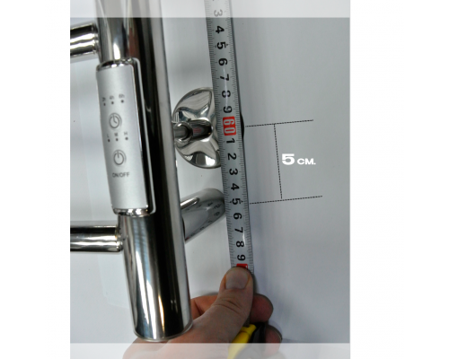 Полотенцесушитель электрический с/т Comfysan Luce EC-8 80/50 с полкой, хром