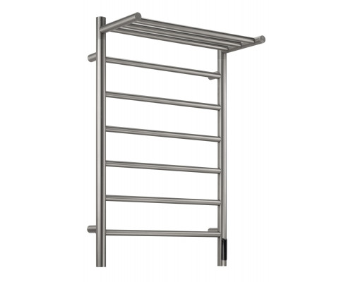 Полотенцесушитель электрический с/т Comfysan Стелла (Stella) EC-7 80/50 с полкой, никель, гальваника